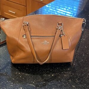 Coach Tan Leather Shoulder Bag